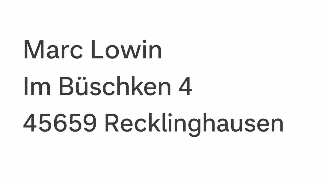 Anbieteranschrift als Bild